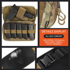 Riñonera Deportiva Táctica de Nylon - Bolsa de Cintura para Ocultar Pistola, Cordura 500D