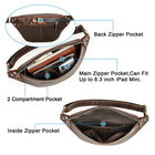 Riñonera Deportiva de Piel para Hombre | CONTACT'S - Bolsa Cruzada y Bandolera