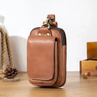 Riñonera Deportiva de Cuero - Portaobjetos para Viajes