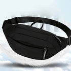 Riñonera Deportiva Negra Oxford Multifuncional Ajustable