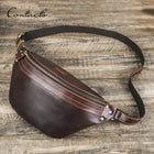 Riñonera Deportiva de Piel para Hombre | CONTACT'S - Bolsa Cruzada y Bandolera
