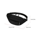 Riñonera Deportiva Negra Oxford Multifuncional Ajustable