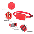 Riñonera Deportiva Impermeable Doble Bolsillo - Mochila de Cintura para Hombre y Mujer