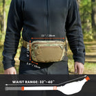 Riñonera Deportiva Táctica de Nylon - Bolsa de Cintura para Ocultar Pistola, Cordura 500D