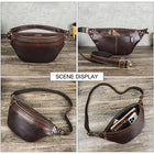 Riñonera Deportiva de Piel para Hombre | CONTACT'S - Bolsa Cruzada y Bandolera