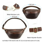Riñonera Deportiva de Piel para Hombre | CONTACT'S - Bolsa Cruzada y Bandolera