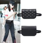Riñonera Deportiva Mujer con Tachuelas y Diamantes - Bolsa Cintura Cuadros