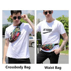 Riñonera Deportiva Unisex con Estampado de Hojas - Bolsa de Cintura para Running, Senderismo y Viajes