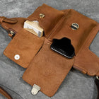 Riñonera de Cuero para Hombre - Bolso de Piel de Vestir Elegante