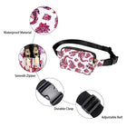 Riñonera Deportiva Mujer Impermeable con Estampado Floral - Bolsa Banano para Móvil