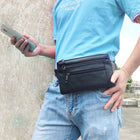 Riñonera de Cuero para Hombre - Bolsa de Cintura de Viaje Casual