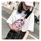 Riñonera Deportiva Mujer Impermeable con Estampado Floral - Bolsa Banano para Móvil