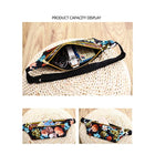 Riñonera Deportiva Impermeable con Estampado Floral - Bolsa de Cintura para Mujer
