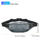 Riñonera Hombre Negra - Bolso Bandolera Casual de Cintura