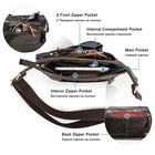 Riñonera Deportiva de Cuero Genuino para Hombre | CONTACT'S