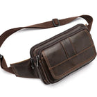 Riñonera de Cuero para Hombre - Bolso de Cintura de Viaje