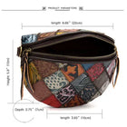 Riñonera Deportiva Mujer Cuero Vegano Estampado Cuadros Boho
