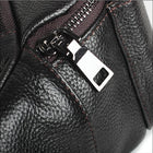 Riñonera Deportiva de Cuero Genuino para Hombre - Bolsa de Cintura Pequeña para Viajes y Teléfono