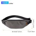 Riñonera Hombre Negra - Bolso Bandolera Casual de Cintura