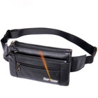Riñonera de Cuero para Hombre - Bolsa de Cintura de Viaje Casual