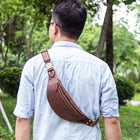 Riñonera Deportiva Grande para Hombre - Bolsa de Cintura Amplia y Práctica