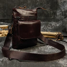 Riñonera de Cuero Unisex - Bolso Mini de Piel de Vestir