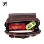 Riñonera Deportiva de Cuero para Hombre - Bolsa de Cintura Pequeña
