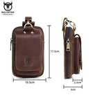 Riñonera Deportiva para Hombre - Bolsa de Cintura Pequeña de Cuero