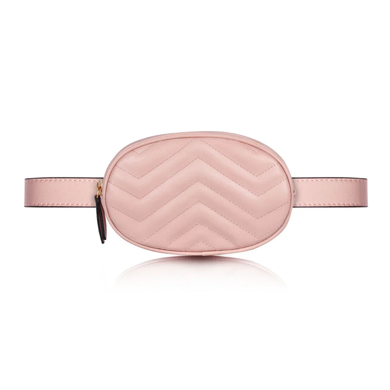 Riñonera de Cuero para Mujer - Bolso de Piel de Vestir Elegante