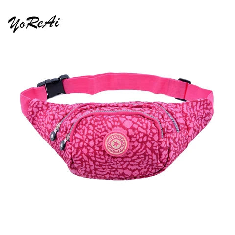 Riñonera Deportiva para Correr y Caminar - Bolsa de Cintura con Estampado Divertido para Mujer