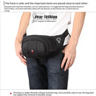 Riñonera Deportiva Hombre Unisex - Bolsa Pecho Oxford para Viajes y Uso Diario