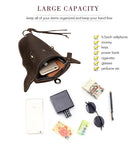 Riñonera Deportiva de Cuero Crazy Horse - Bolsa Retro para Viaje con Gancho para Teléfono