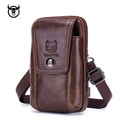 Riñonera Deportiva de Cuero para Hombre - Bolsa de Cintura Pequeña