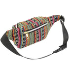 Riñonera Deportiva Étnica Vintage para Mujer - Bolsa de Cintura Retro