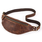 Riñonera de Cuero para Hombre - Bolso de Piel de Vestir Premium