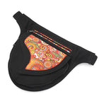 Riñonera Deportiva Annmouler con Estampado de Flores y Parches - Bolsa de Cadera Ajustable para Mujer