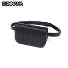 Riñonera Deportiva Mujer con Tachuelas y Diamantes - Bolsa Cintura Cuadros