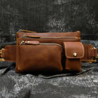 Riñonera de Cuero para Hombre - Bolso de Piel de Vestir Premium