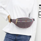 Riñonera Deportiva Holográfica para Mujer y Niña - Bolso de Cintura Brillante con Cartera para Teléfono