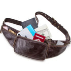 Riñonera de Cuero para Hombre - Bolso de Piel de Vestir Premium