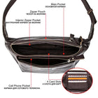Riñonera Deportiva de Cuero Genuino Vintage para iPhone con Compartimento para Tarjetas
