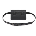 Riñonera de Moda para Mujer - Bolsa de Cintura Ajustable Negra