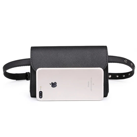 Riñonera Mujer Negra - Bolso Bandolera Casual Mini