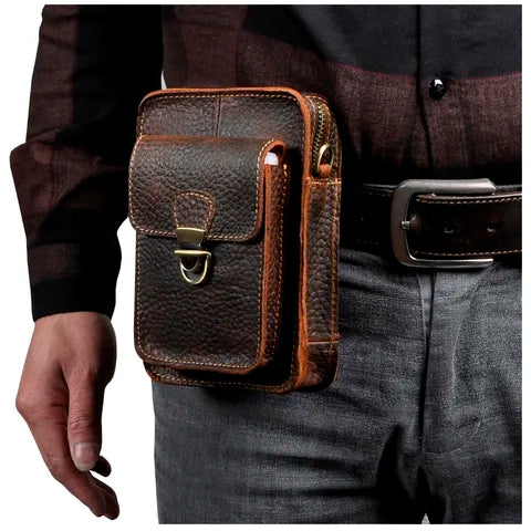 Riñonera Deportiva Multifuncional para Hombre - Bolsa Mensajero Pequeña y Moderna