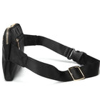 Riñonera de Cintura para Mujer - Bolso Bandolera Grande de Nylon en Negro