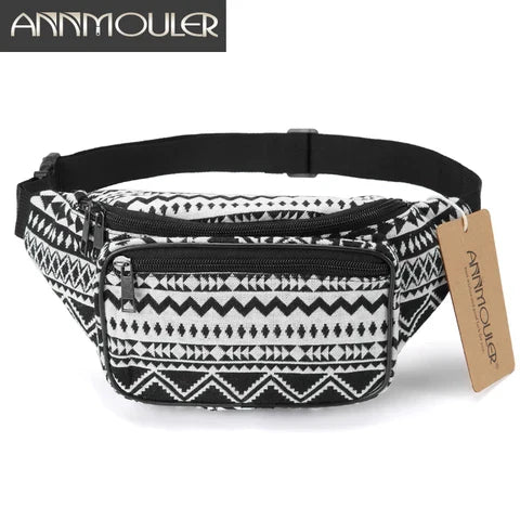 Riñonera Deportiva Annmouler con Doble Cremallera - 6 Colores