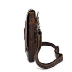 Riñonera Deportiva de Cuero Genuino - Diseño Cocodrilo, Cruzada y Elegante