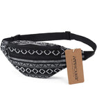 Riñonera Deportiva para Mujer con 2 Bolsillos - Marrón y Negro