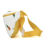 Riñonera Deportiva Annmouler - Bolsa de Cintura de Algodón con Estampado de Piña, Espaciosa y con Cremallera