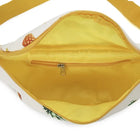 Riñonera Deportiva Annmouler - Bolsa de Cintura de Algodón con Estampado de Piña, Espaciosa y con Cremallera